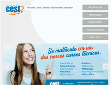 Tablet Screenshot of colegiocest.com.br